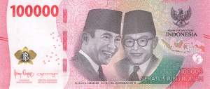 Indonesien 100.000 Rupiah 2023 p168